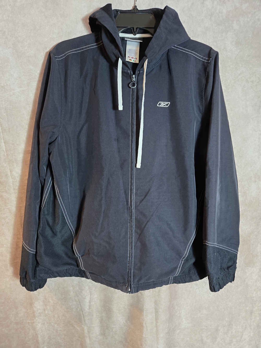 Reebok Black Hooded Full-Zip Jacket